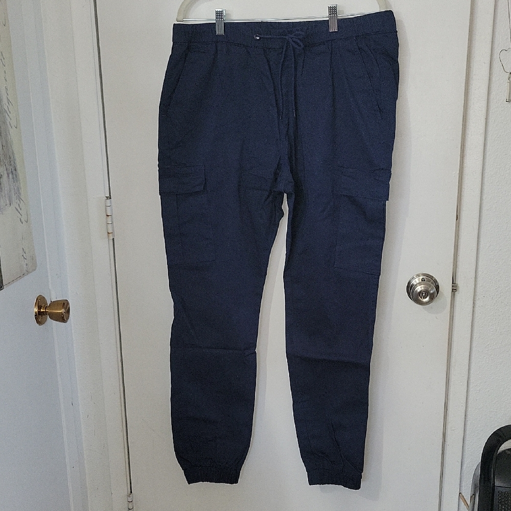 Jump Start Men's Navy Cargo Pants